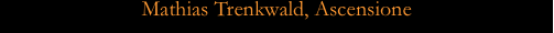Mathias Trenkwald, Ascensione